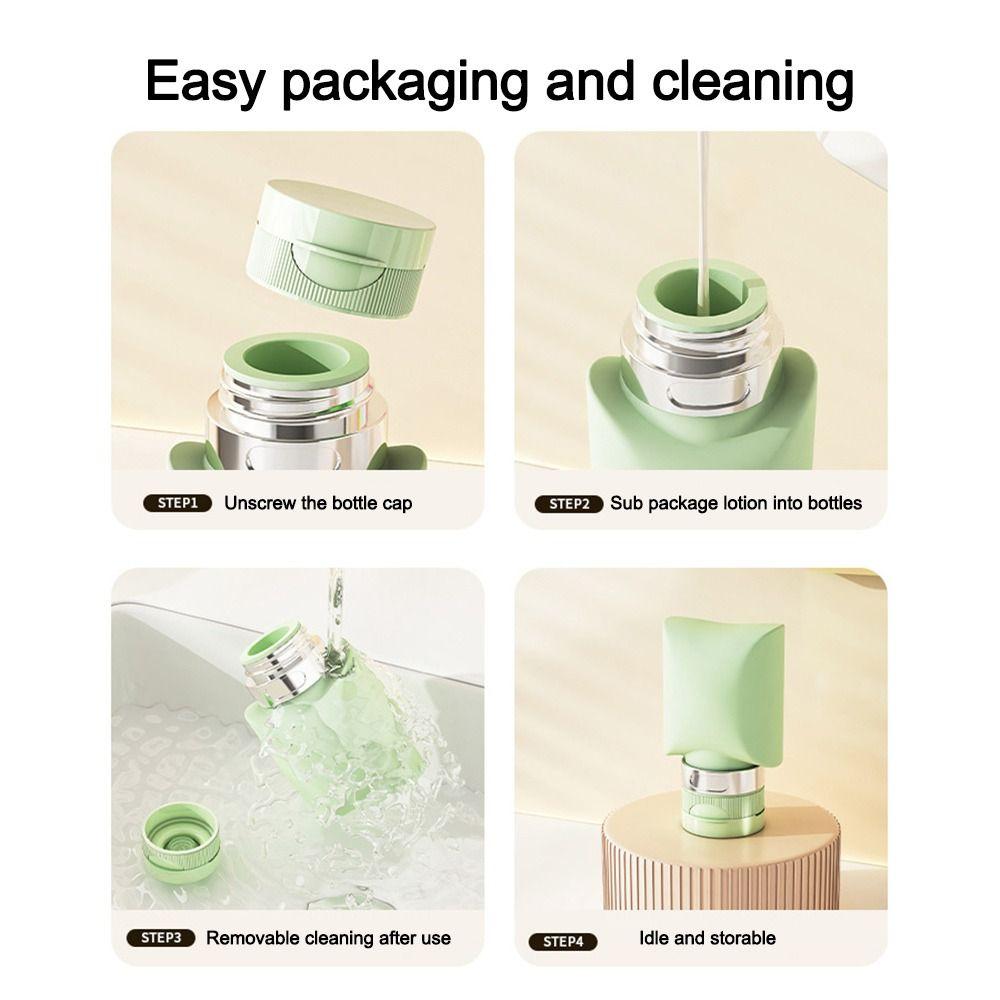Leak Proof Refillable Bottle 74ML Lotion Shampoo Bottle Reusable Travel Bottle Travel Use
