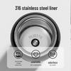 TOMIC 400ml 316 Stainless Steel Insulated Tea Tumbler