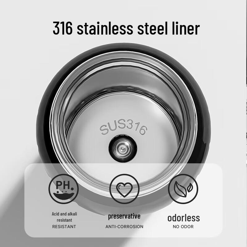 TOMIC 400ml 316 Stainless Steel Insulated Tea Tumbler