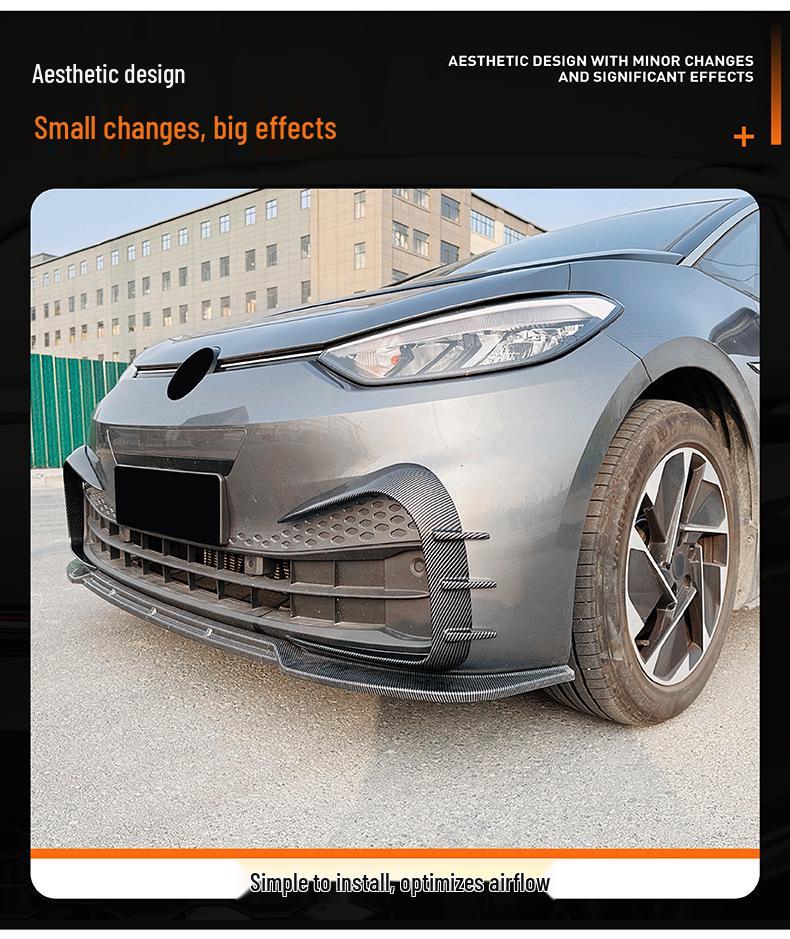 Volkswagen ID.3 2019-2022 Front Bumper Air Vent Grille Wind Deflector Car Sticker Trim