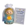 Pocket Hug Virgin Pocket Hug from Jesus or Mary Mini Mary Figurine with Card Emotional Support Pocket Hug Token Keepsake for Friends Family Thank You