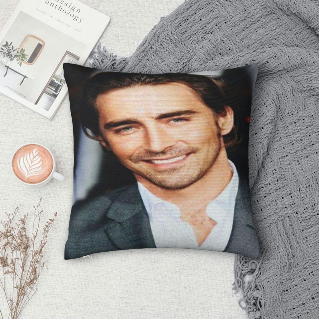 New Style Home Lee Pace Actor Fan Giftdecoration Pillowcase Merch Pillow Cover Zipper Multiple Sizes