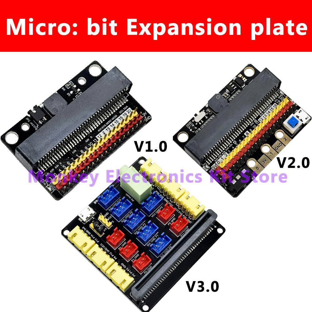 1PCS Micro:bit Expansion plate V1.0 , V2.0 , V3.0 suitable for micro:bit go NRF5182 Development board Python connector