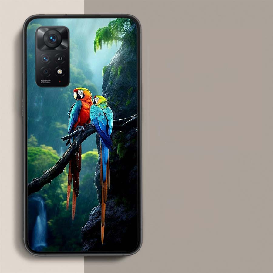 Parrot Bird Rainforest Phone Case For Redmi Note 14+ 13 Pro Plus 14C 13C 12C 12 10A 10C 10 9 8 9A 9C 9T 8A 7 Pro Xiaomi Capa Cov