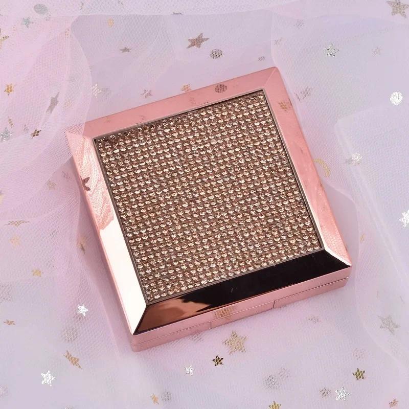 Women Travel Container Holder Storage Soaking Box Case Women New Fashion Contact Lens Box ABS Plastic Square Mirror Lens Case