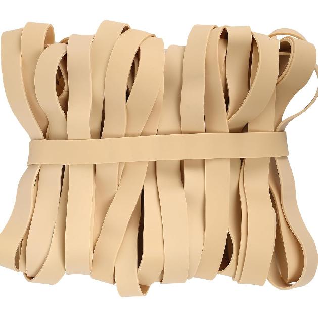 Rubber Bands Size#107 Heavy Duty Big Wide rubber band 30PCS Elastic Bands for Office Supply Trash Can File Folders Litter Box Rubber Bands (Blue)