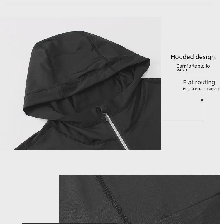 Дышащая быстросохнущая толстовка с капюшоном для велоспорта и бега на открытом воздухе