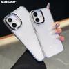 HD Прозрачный мягкий чехол для телефона TPU для iPhone 16 15 14 Plus 13 12 11 Pro XS Max XR Роскошный прозрачный противоударный чехол с кольцом для линз
