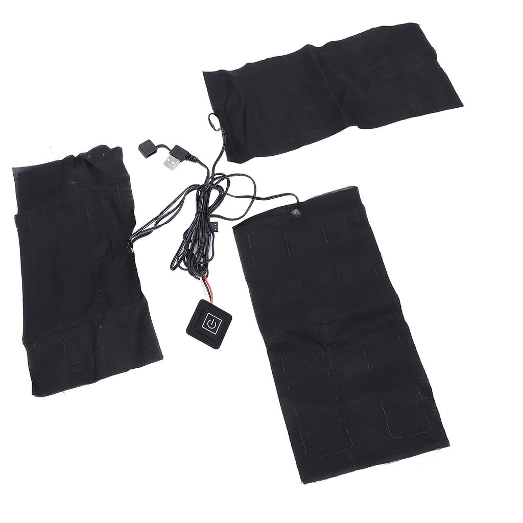 Электрическая USB грелка 5В 2А Легкие нагревательные таблетки для одежды Регулируемая температура Подогреватель для живота коленей