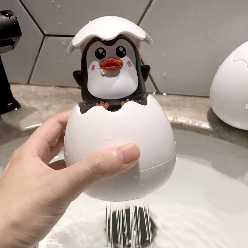 Bathroom Bath Floating Water Spray Small Yellow Duck Penguin Dinosaur Egg Baby Playing in Water Children's Toy Shower Internet Celebrity Same