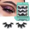 Thick Long Dramatic Handmade 3D Soft Mink Hair Eyelashes Extension 25mm Lashes False Eyelashes