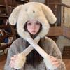 Windproof Movable Puppy Ears Hat Kawaii Warm Cap Fluffy Lei Feng Hat  Apparel Accessories