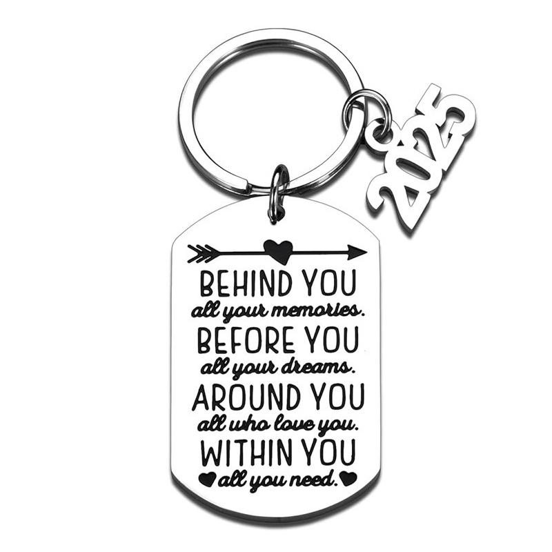 Выпускной брелок 2025 года, вдохновленные подарки для выпускников университетского колледжа, средней школы, сувенир для старшеклассников