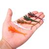 20pcs 7.3cm/1.3g Fishing Lure Laser Glitter Temptation Swimming Alien Worm Soft TPE Material Artificial Lures Sport Fishing