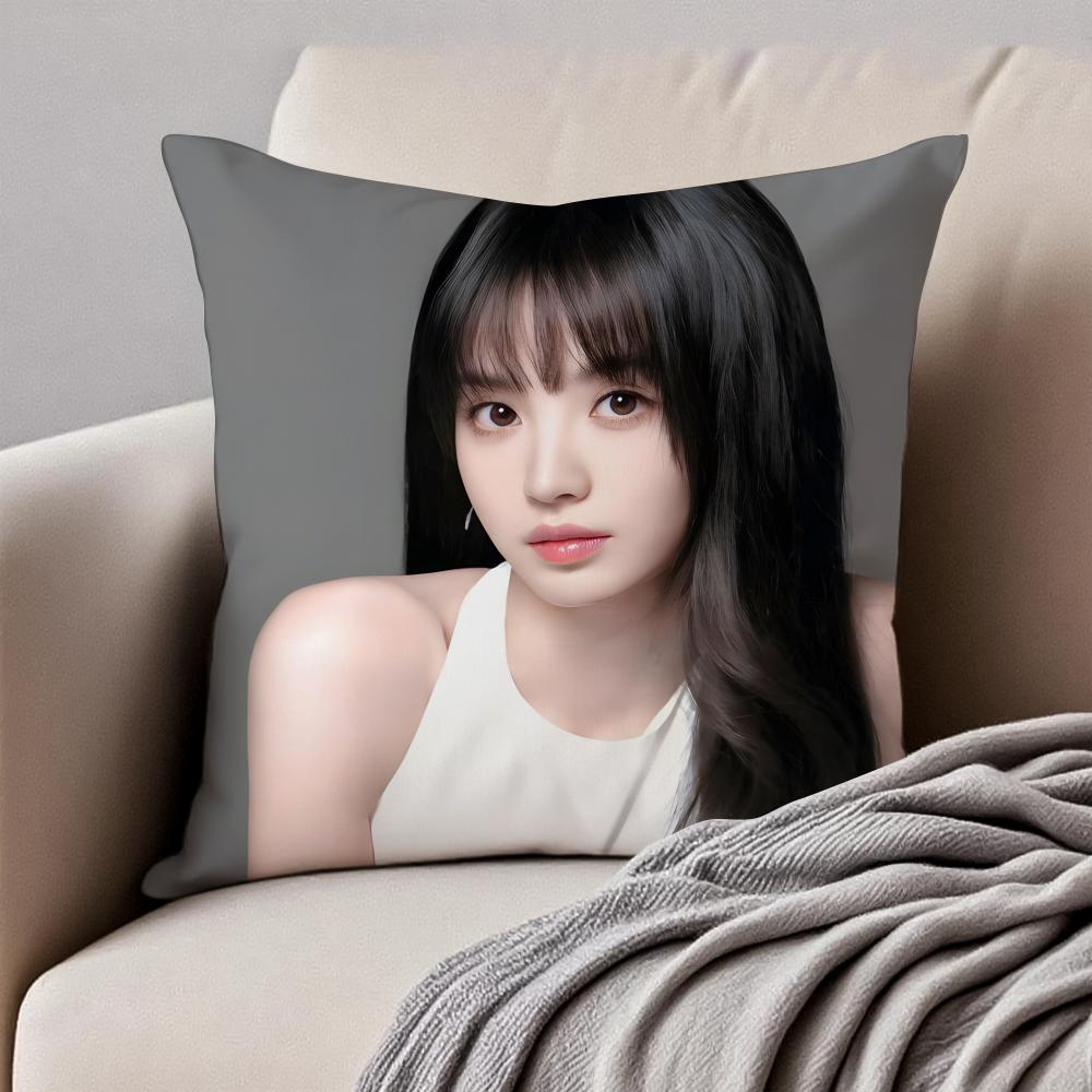 Cute and beautiful TTian Xiwei Cushion Cover Pillowcase Antidustmite Invisible Zipper Short Plush Sofa Cushion