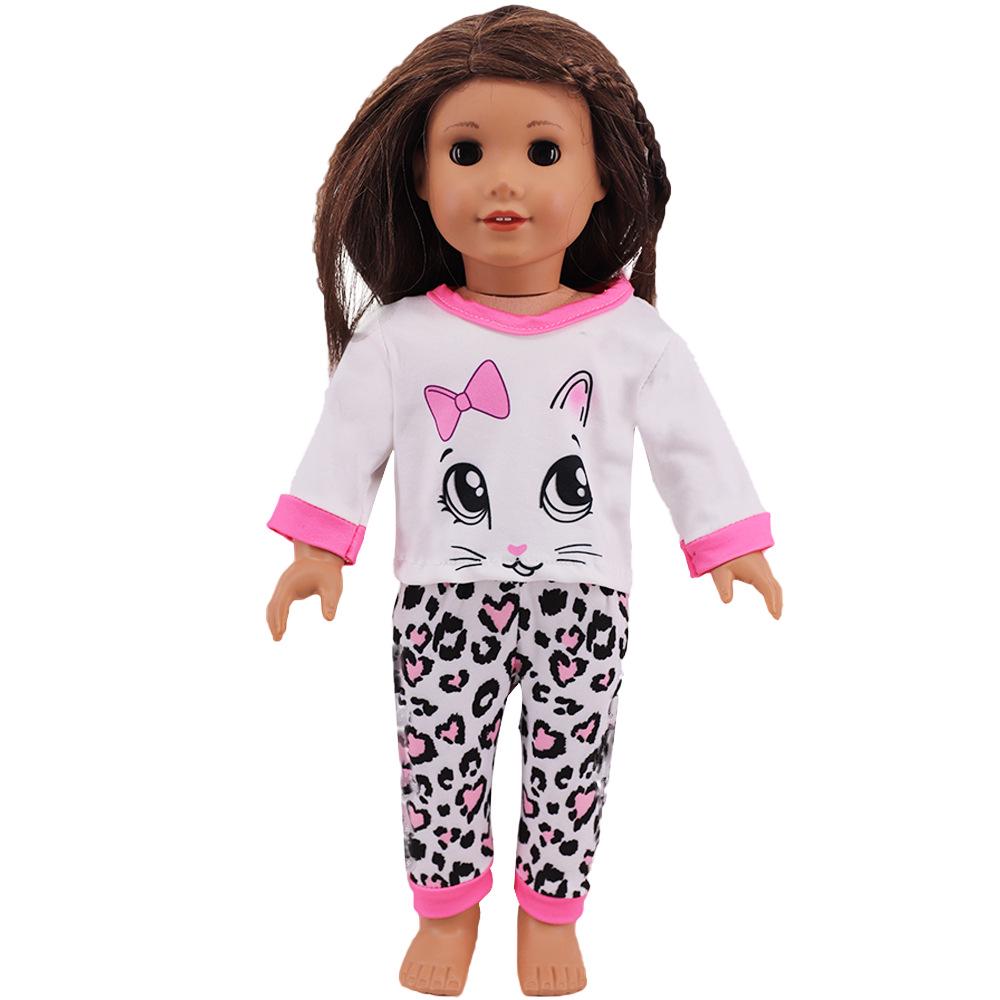2024 American Girl Doll 18-дюймовая плюшевая пижама с капюшоном - подходит для куклы Eve ростом 43 см