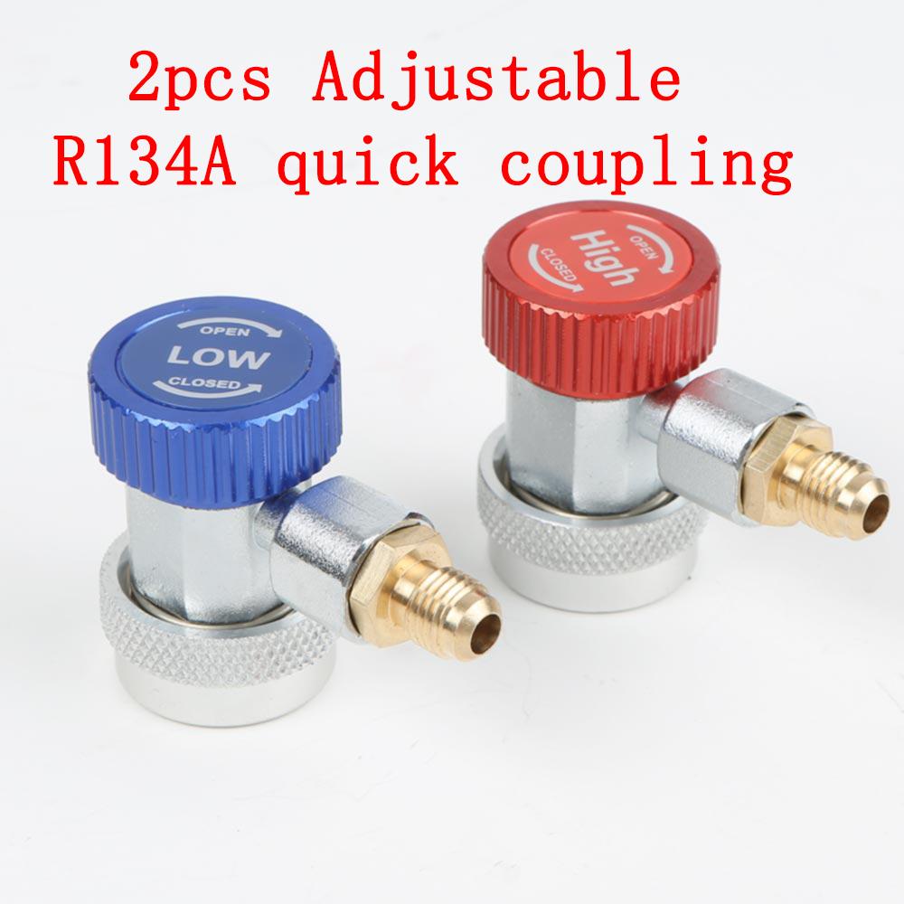 Переходник быстрого соединителя R1234YF на R134A, переходник шланга с соединительным разъемом для зарядки переменного тока автомобильного кондиционера