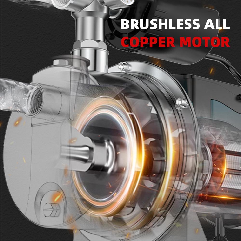 Electric Jet Pump Stainless Steel Self-priming Pump Tap Water Booster Pump Silent Household Automatic Suction Pumps