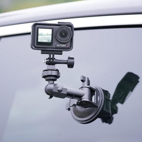 MAXCAM Suction Cup for DJI Osmo Action 5/4/3, Car Windshield Window Mount Camera Stand, Suction Cup Mount for Windshield Mounting