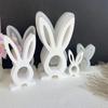 Rabbit Candle Holder Mold Easter Bunnies Resin Mold for DIY Candle Holder Tealight Holder Easter Decor Gypsum Ornament