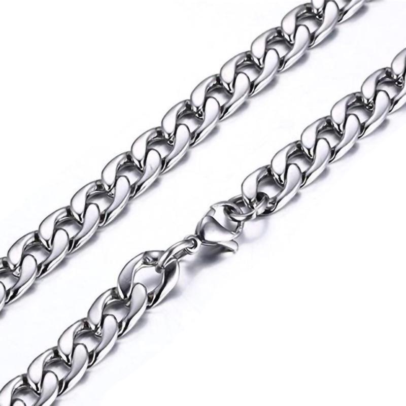 Позолоченная нержавеющая сталь 18 карат, ожерелье с цепочкой из черного титана