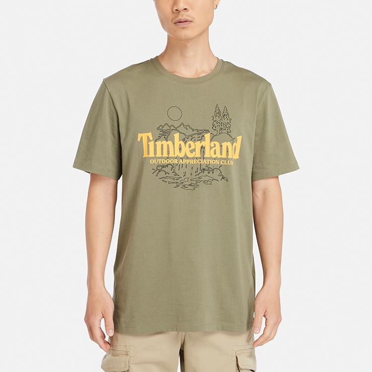 Timberland Футболка мужская повседневная дышащая с круглым вырезом и коротким рукавом Cassel-Green A4345-590