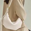 Bag Women's Soft Leather Folded Versatile Dumpling Bag Niche Casual One Shoulder Croissant Bag