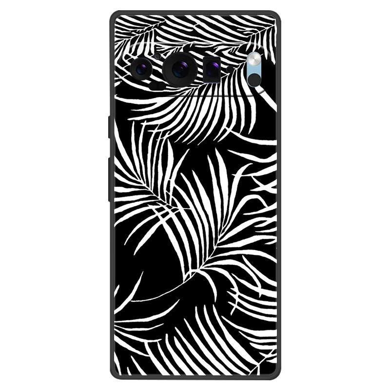 For Google Pixel 9 Pro XL Case Cool Painted Silicone TPU Soft Cover For Googe Pixel 9 9 Pro 8A Cases Black Protective Shells