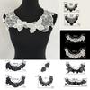 Black And White Embroidered Organza Front And Rear Leader Sewing Mesh Collar Lace Diy Decorative Clothing Accessories
