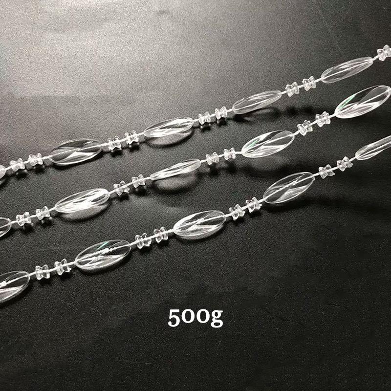 WTEMPO Прозрачные Раздельные Шторки из Бусин для Дверных Проемов, Подвесные Шторки из Бусин, Шторки-нити с Кисточками, Шторки из Бусин, Ширма для Разделения Комнаты, Декорации