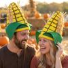 Comfortable Elastic Fit Corn Shaped Funny Party Hat Quirky Cosplay Cap  Thanksgiving Party