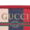 Gucci Logo Print Color Block Long Zipper Canvas And Leather Wallet Women Wallet Red Blue Beige 524790-9SBCG-9093