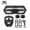 WEST BIKING 5m Remote Bike Taillight LED Turn Signal MTB Bicycle Light Waterproof USB Rechargeable