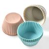 Silicone Muffin Cup Round Non-stick Food Grade BPA Free Dishwasher Safe Cake Cupcake Baking
