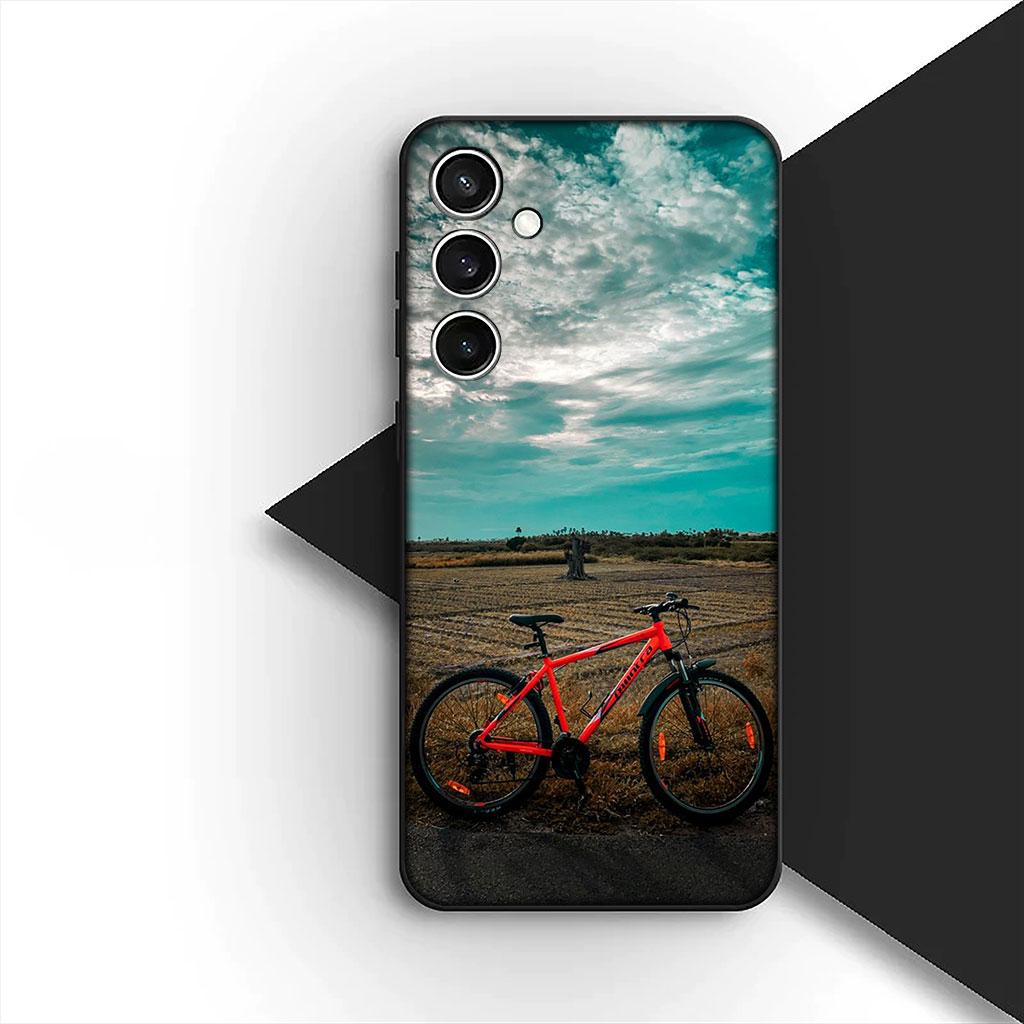 Art Mountain Bike Cycling Silicone Phone Cover for Motorola Moto Edge 70 60 Fusion NEO Pro G Stylus G56 G96 G04 G05 20 Soft Case