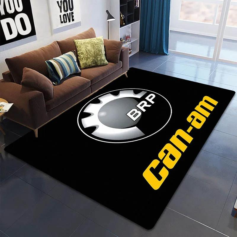 2026 Can-AM motorcycle logo printed carpet Living room bedroom non -slip carpet Yoga mat Outdoor carpet kawaii rug birthday gift