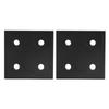 2pcs Durable Joint Plate Corner Fastener 4 Holes Aluminum Profile End Cap  For Wood Joining