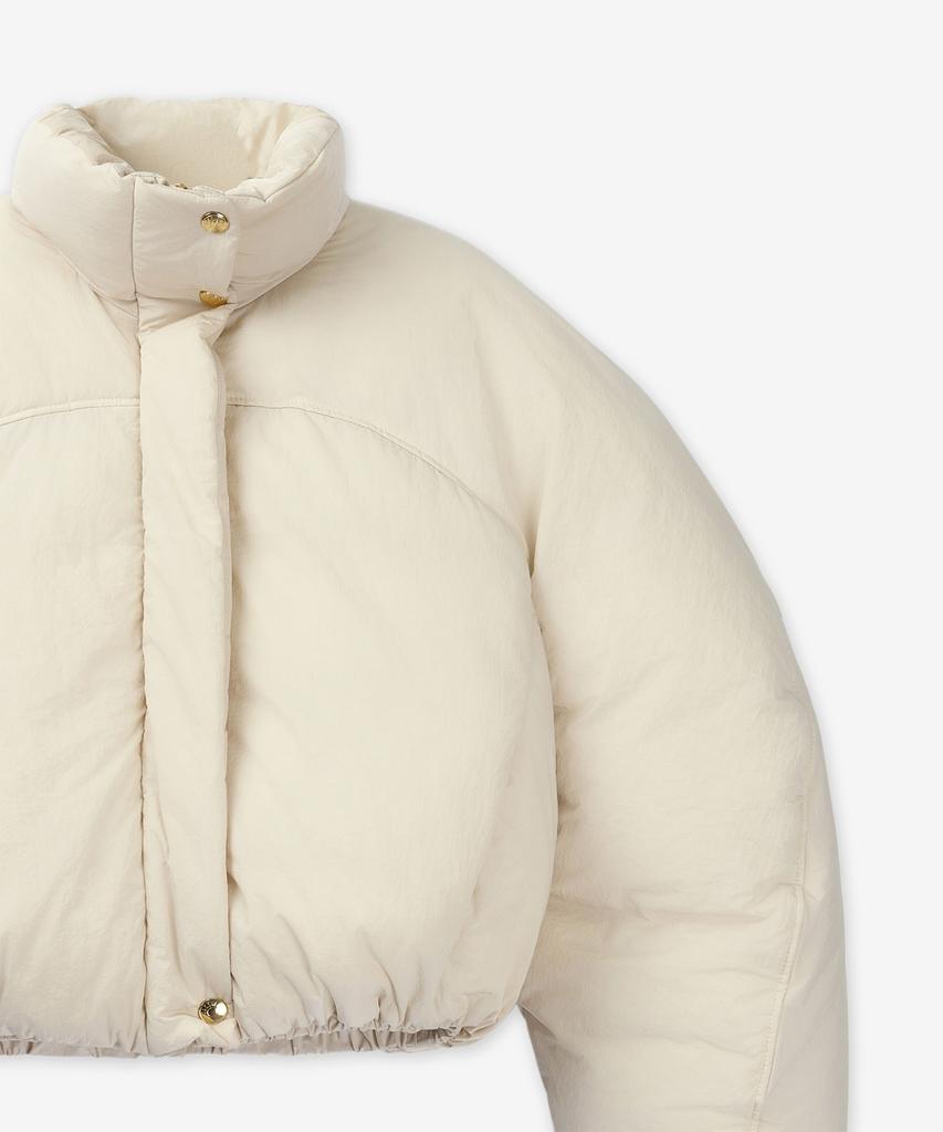 Jacquemus La Doudouin Caraco Crop Padded Jacket - White / 241Co0491320110