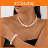 Classic Hepburn Inspired Jewelry Set With Multilayer Pearl Necklace And Earrings For Daily Wear