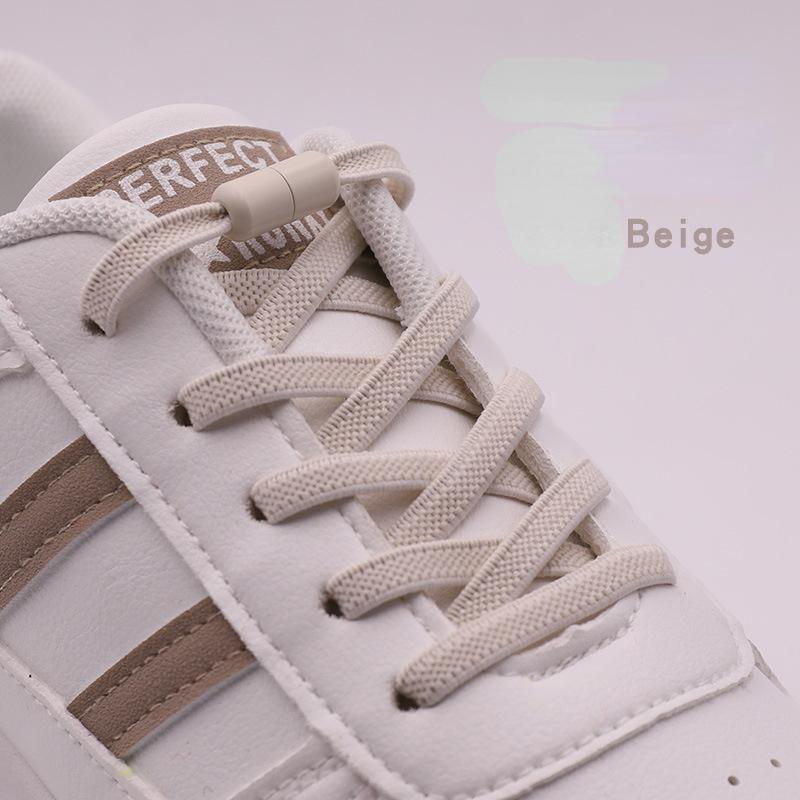 Elastic Laces Sneakers Colorful Options No Tie Shoelace for Sports Round Shoelaces Without Ties Kids Adult Shoes Accessories