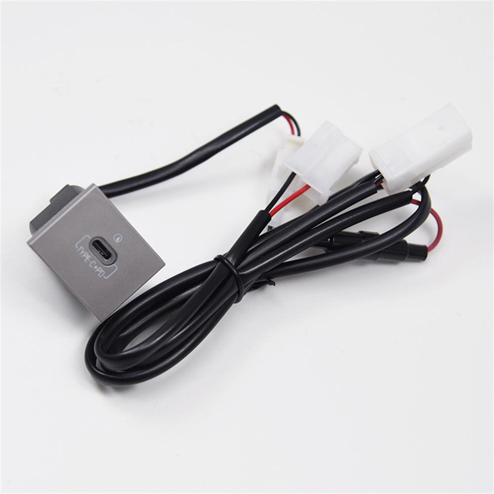 USB-C PD Port Car Charger Socket Charging Power Adapter For Ford Focus MK2 05-09