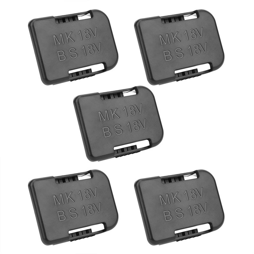 5Pcs Lithium Battery Storage Rack Shelf Bracket Belt Slot for 18V Fixing Devices