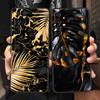 Black Gold Marble Tropic For Realme GT Neo2 3 Phone Case For Realme 9 8 7 6 GT2 Pro Plus 5G 8i 9i C3 C21 C11 C25 C35 C21Y Cover