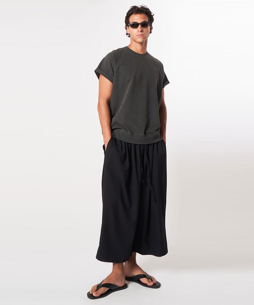 ATHPLATFORM Au52Pt33 F Wide Crop Pants_Black
