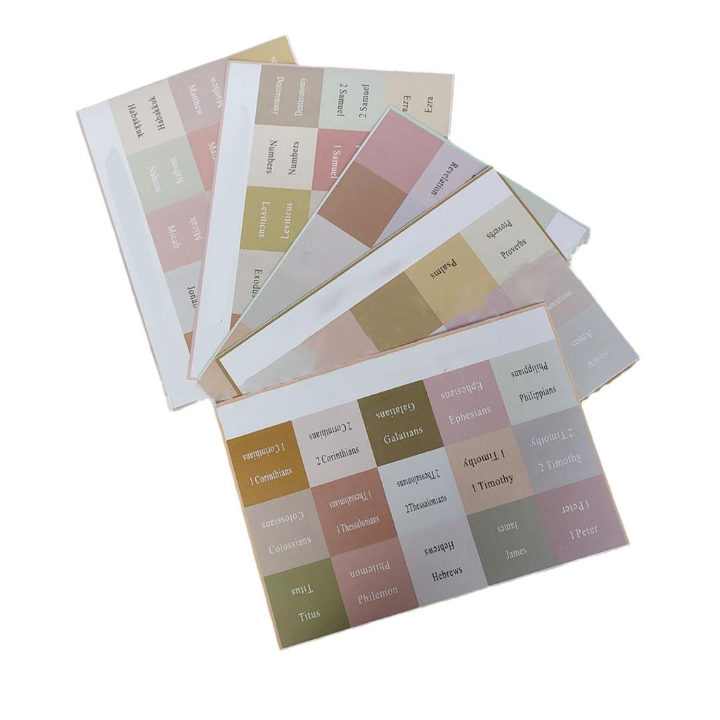 Bible Tabs Clear Large Print Tear Resistant Self Adhesive Bible Index Tabs Stickers Bible Bo