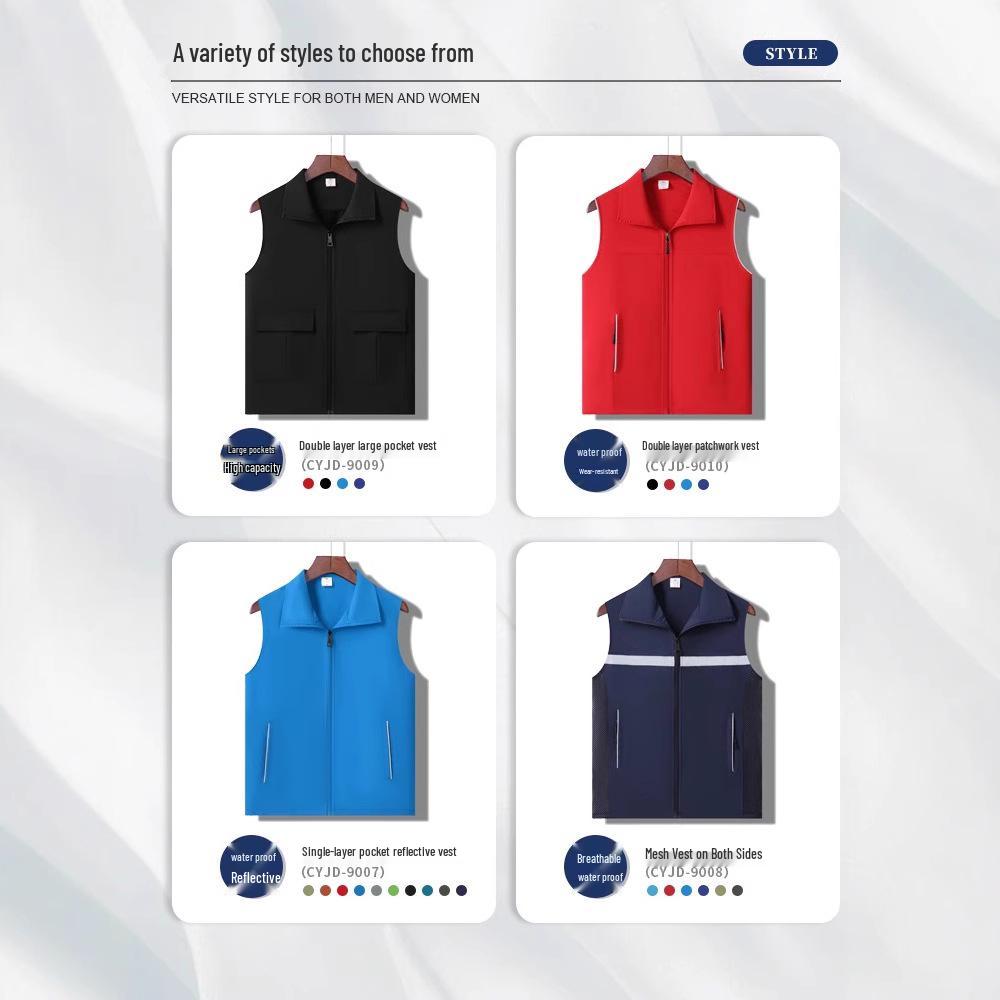 Индивидуальные жилеты волонтеров и гидов с логотипом для супермаркетов и складской деятельности