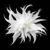 Cloth Feather Flower Brooch Decorative Clothing Pin Suit Lapel Shawl Scarf Badge Women Wedding Party Accessories