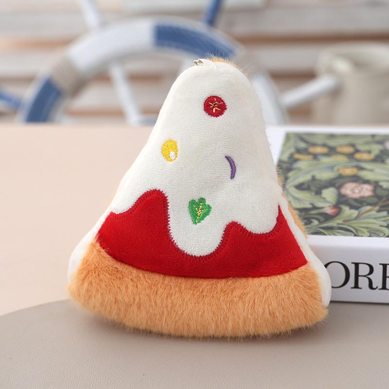 Cartoon Food Plush Keychain With Pp Cotton Filling For Kids Room Decor