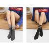 Retro Style Cotton Leopard Pattern Warm Socks Mid Tube Socks Autumn Winter Long Socks