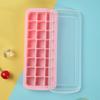 24 Grid Ice Cube Tray Food Grade Silicone Ice Mold with Lid Home DIY Ice Cream Ice Cube Maker Cold Drink Kitchen Bar Accessories